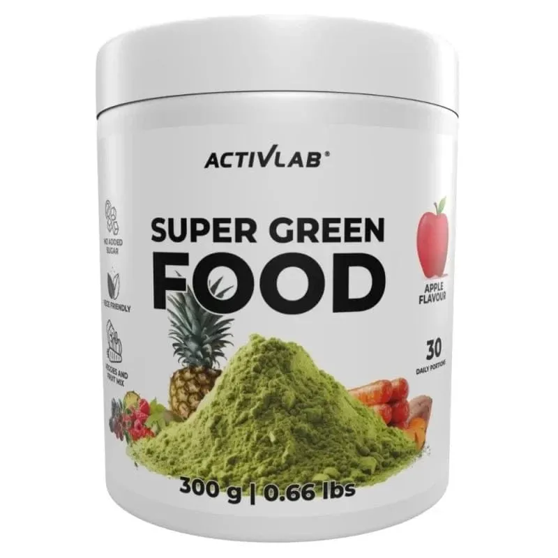 Activlab Super Alimento Verde, Manzana - 300 g