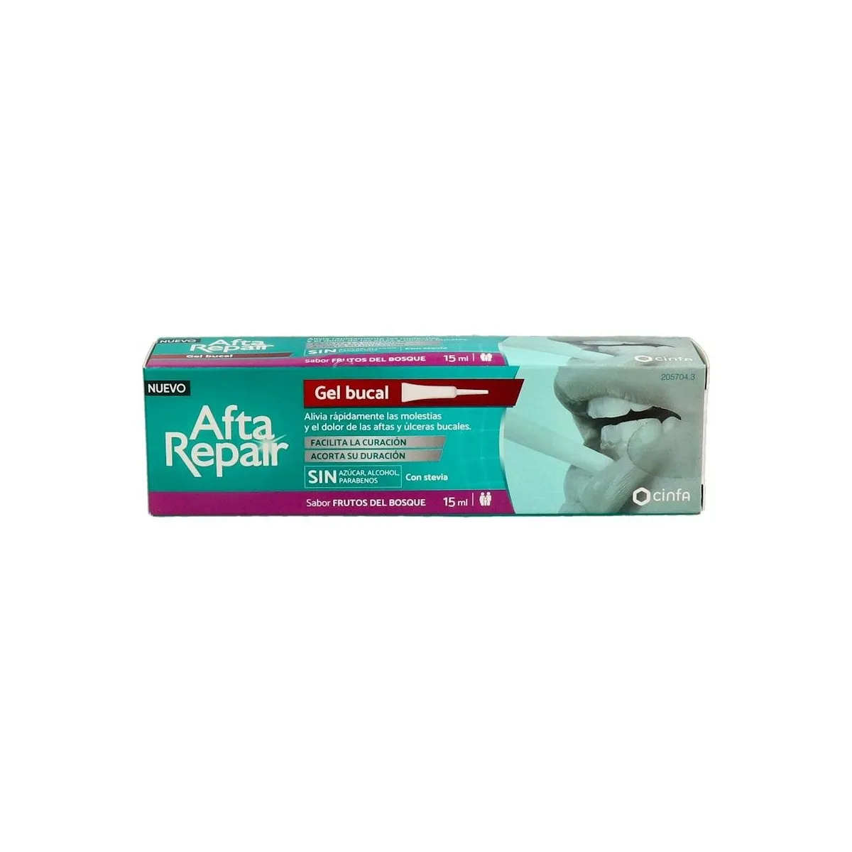 Afta Repair Gel Sabor Frutos Bosque 15 Ml