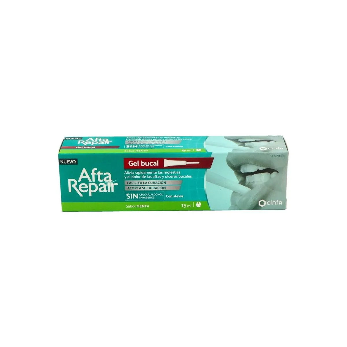 Afta Repair Gel Sabor Menta 15 Ml