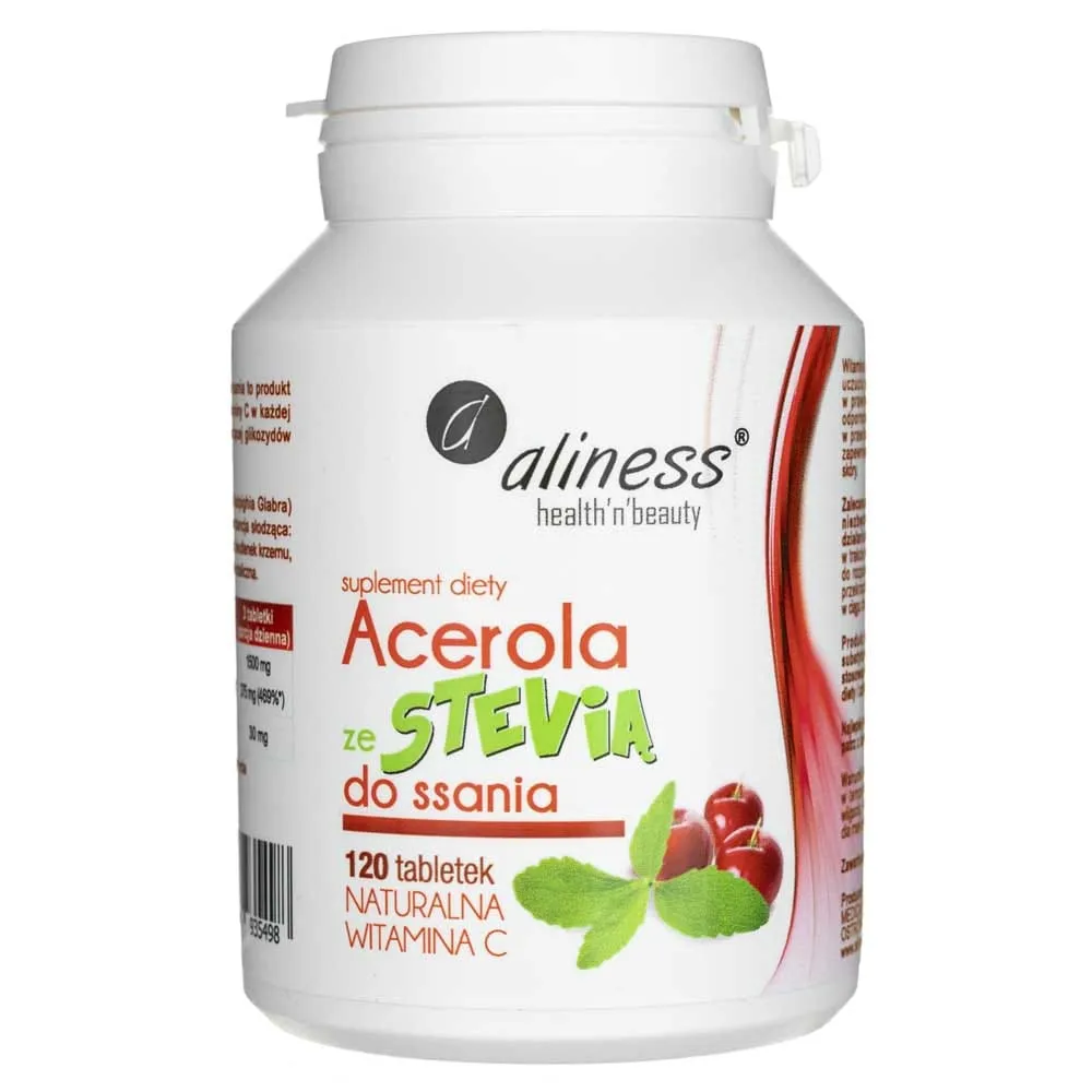 Aliness Acerola con Stevia para chupar - 120 Tabletas