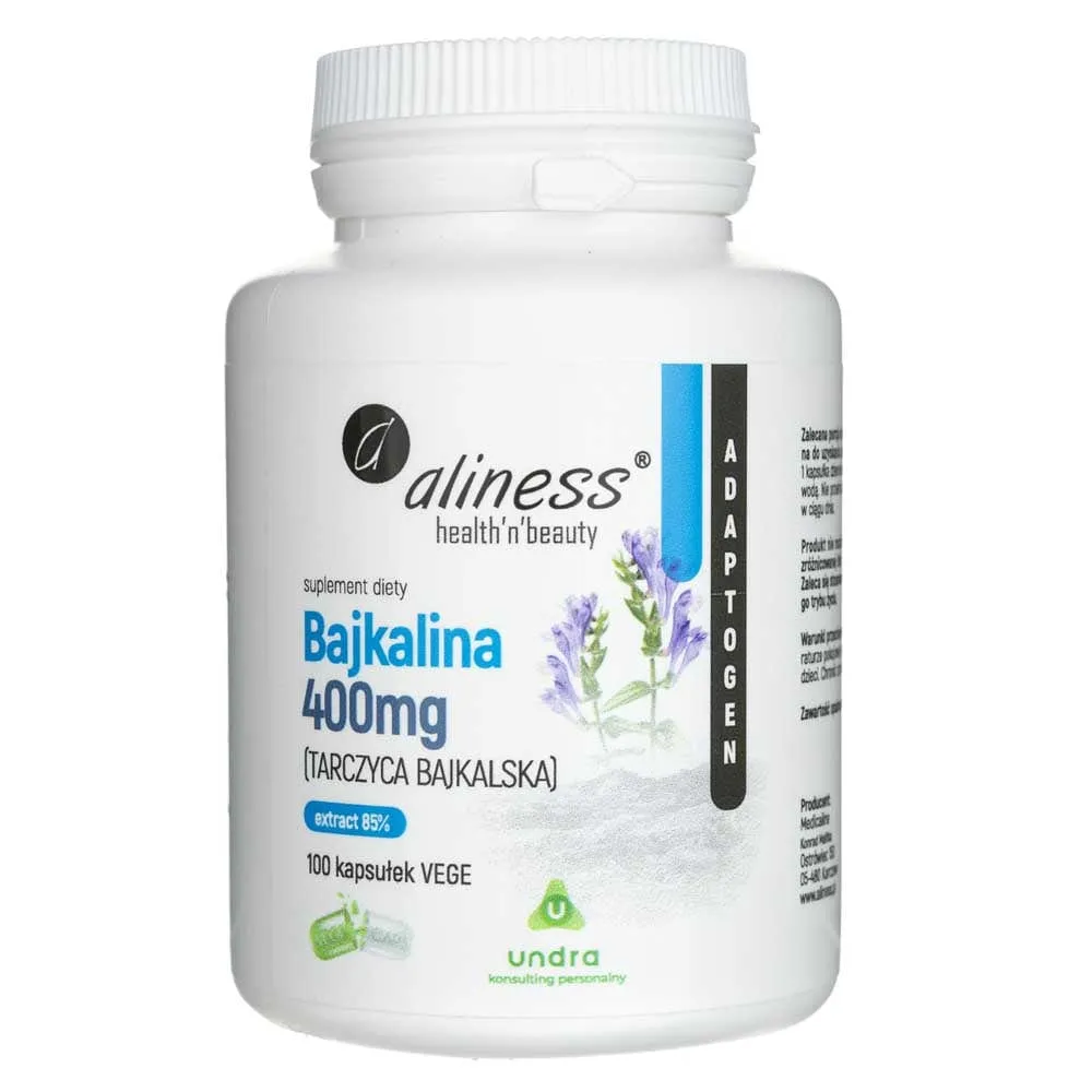 Aliness Baikalin (Baikal Thymus) Extracto 85% 400 mg - 100 Cápsulas Vegetales