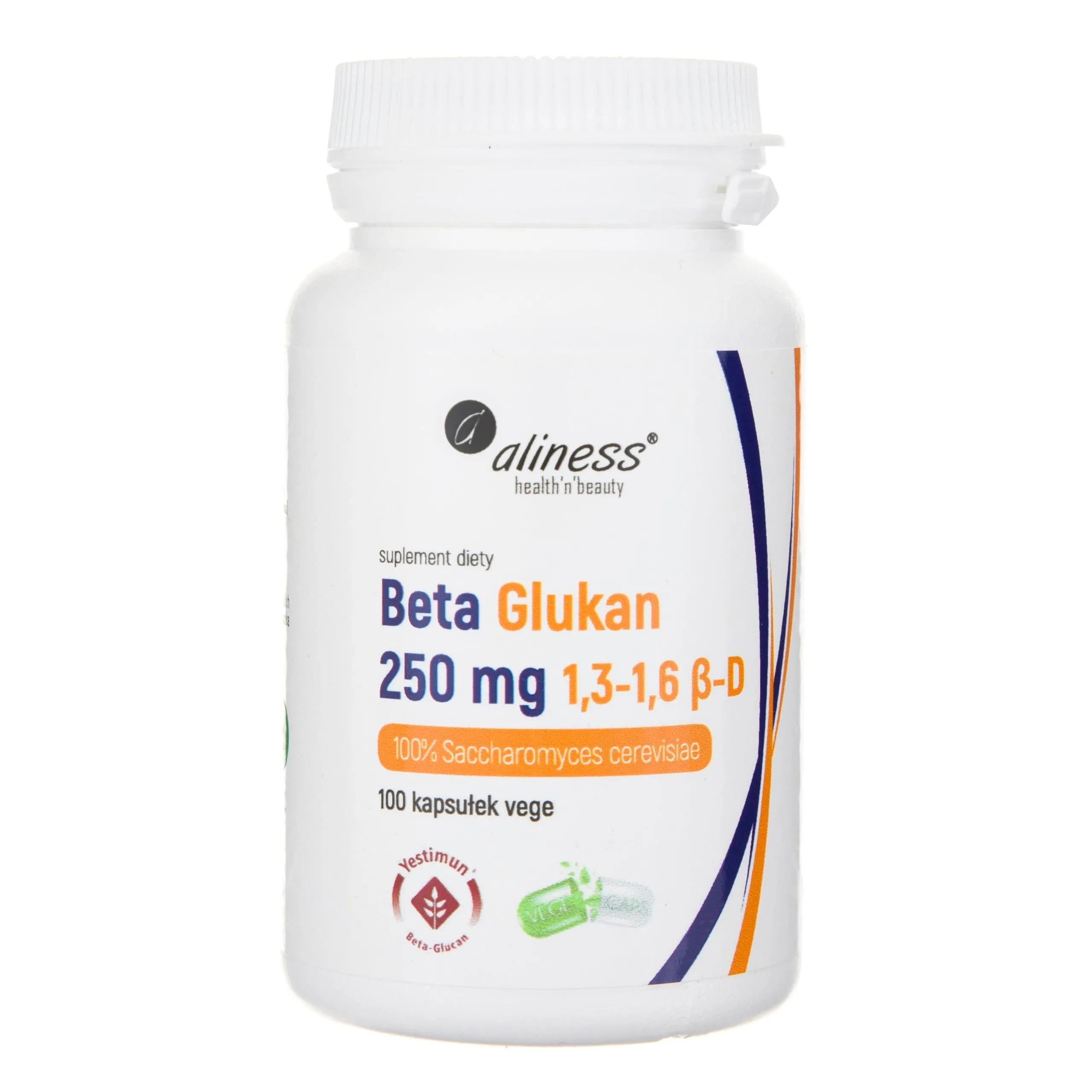 Aliness Beta Glucano 1.3-1.6 β-D 250 mg - 100 Cápsulas Vegetales