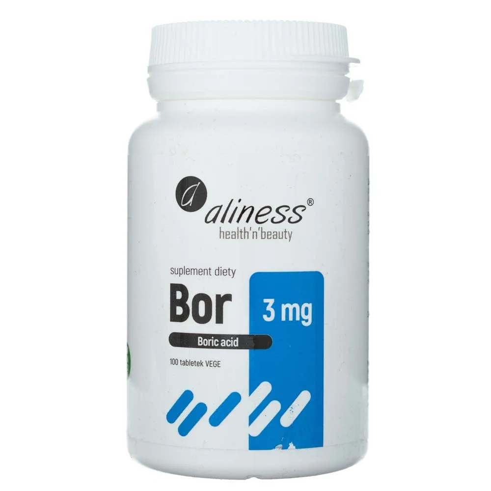 Aliness Boro (Ácido bórico) 3 mg - 100 Tabletas