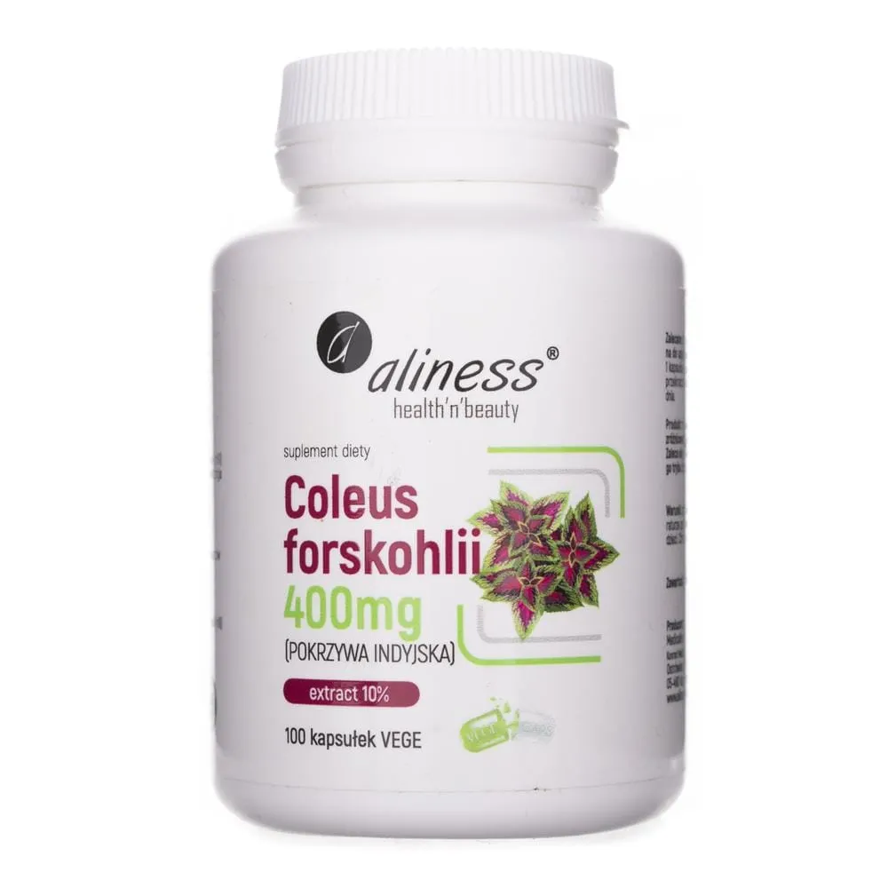Aliness Coleus Forskohlii 400 mg - 100 Cápsulas