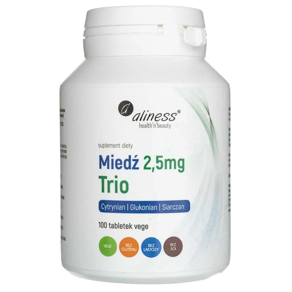 Aliness Trío de Cobre 2,5 mg - 100 Tabletas