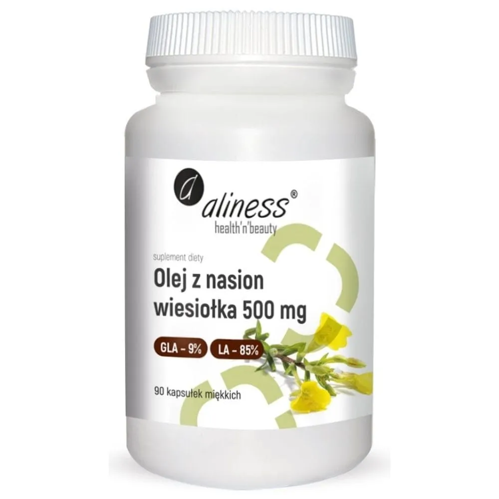 Aliness Aceite de Semilla de Onagra 9% 500 mg - 90 Cápsulas