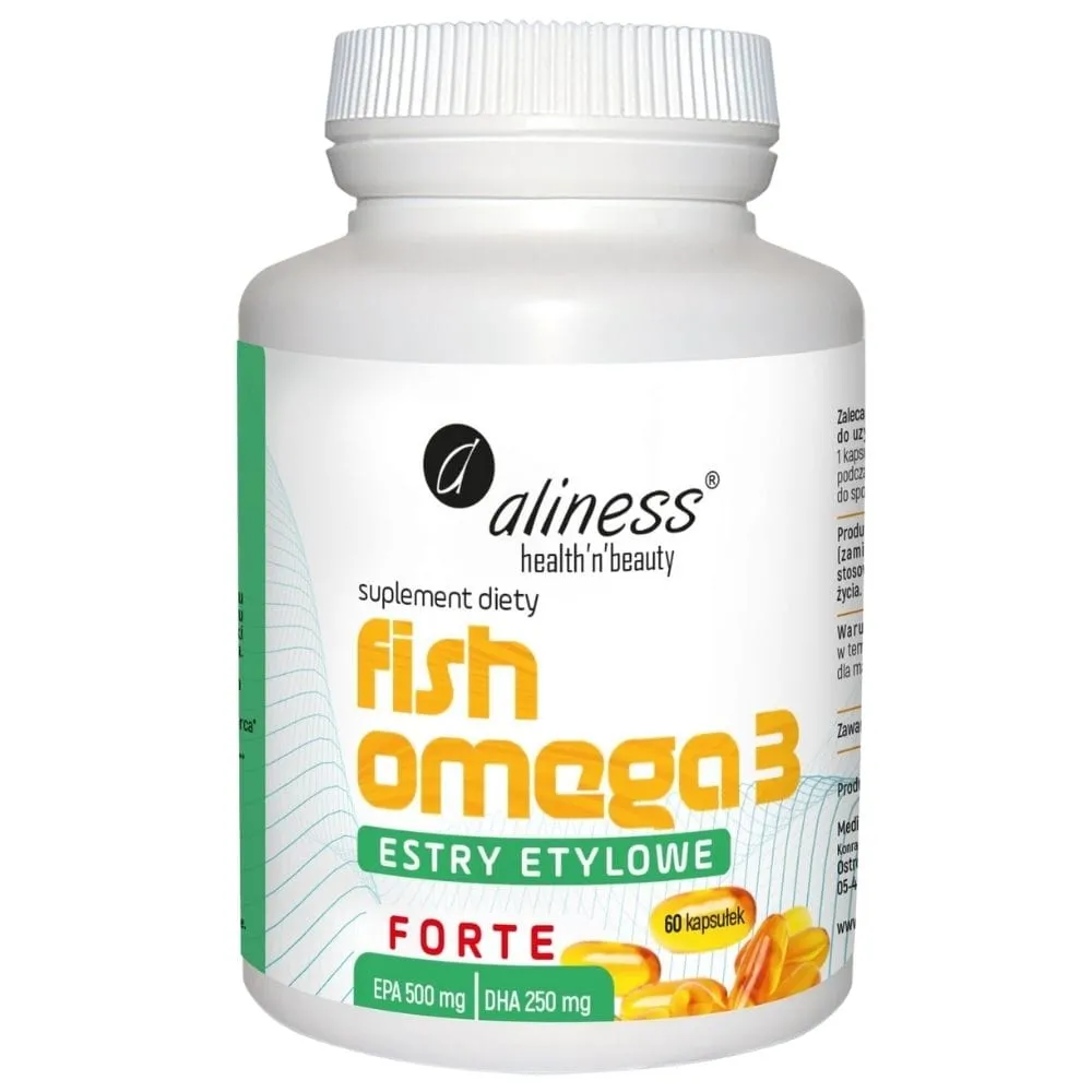 Aliness Ésteres de pescado Omega 3 Forte 500/250 mg - 60 Cápsulas