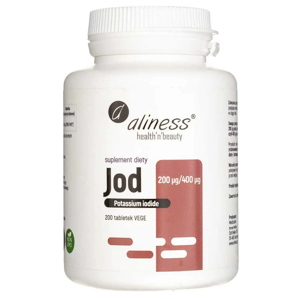 Aliness Yodo (Yoduro de potasio) 200 mcg - 200 Tabletas