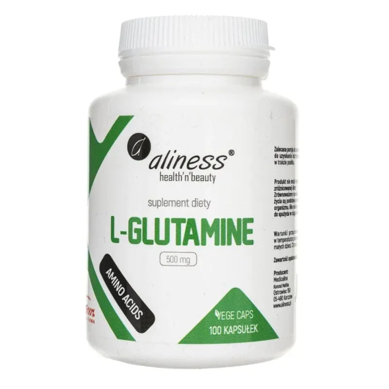 Aliness L-Glutamina 500 mg - 100 Cápsulas