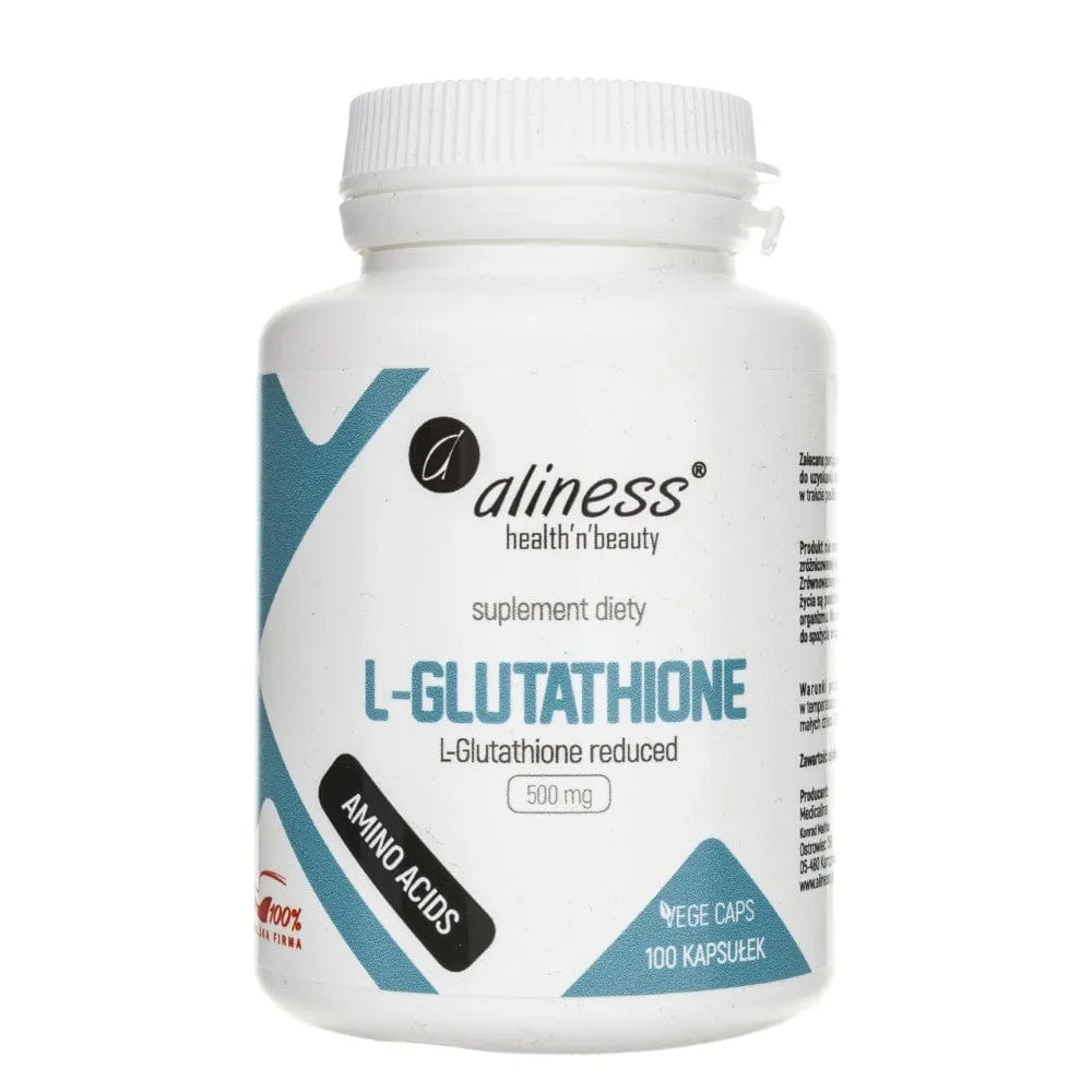 Aliness L-Glutathione reducido 500 mg - 100 Cápsulas vegetales