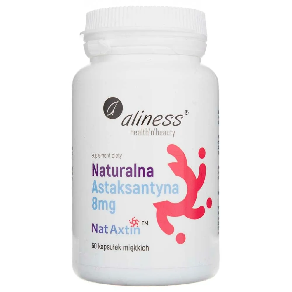 Aliness Astaxantina natural 8 mg - 60 cápsulas blandas