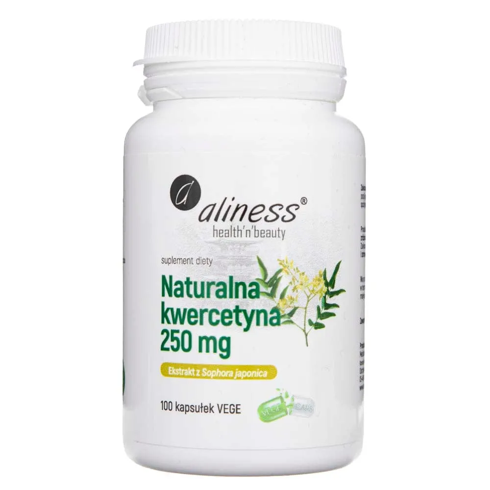 Aliness Quercetina Natural 250 mg - 100 Cápsulas Vegetales