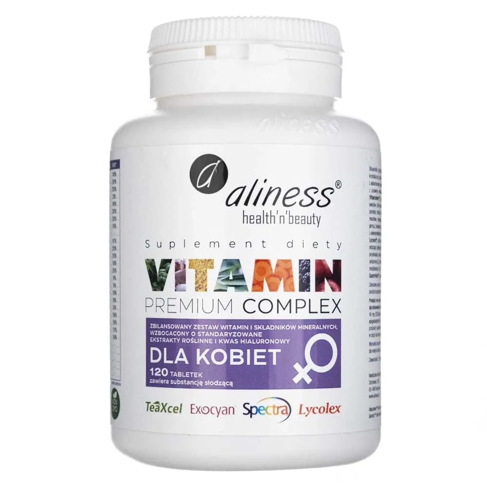 Aliness Complejo Vitamínico Premium para la Mujer - 120 Tabletas