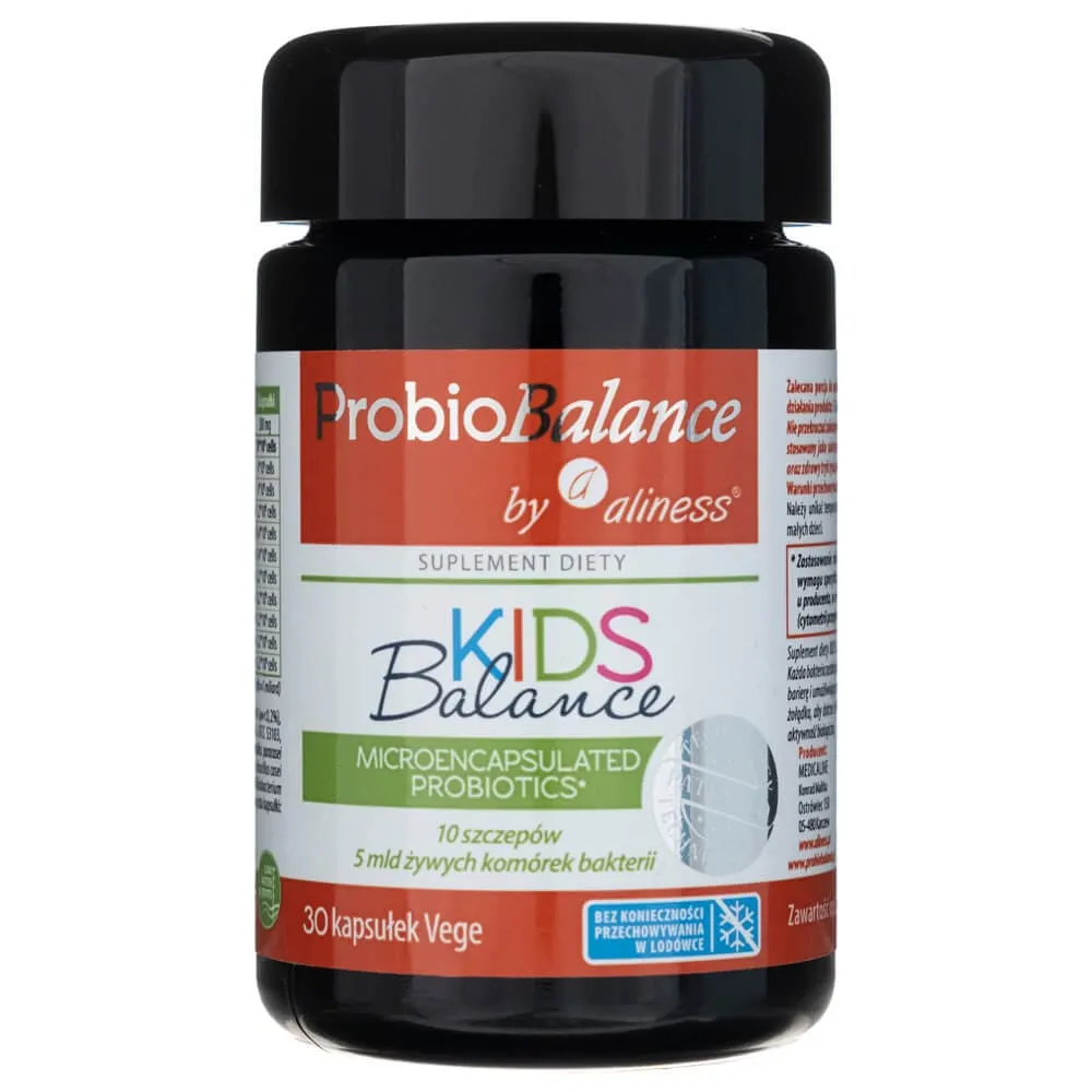Aliness ProbioBalance Kids Probióticos y Prebióticos - 30 Cápsulas Vegetales