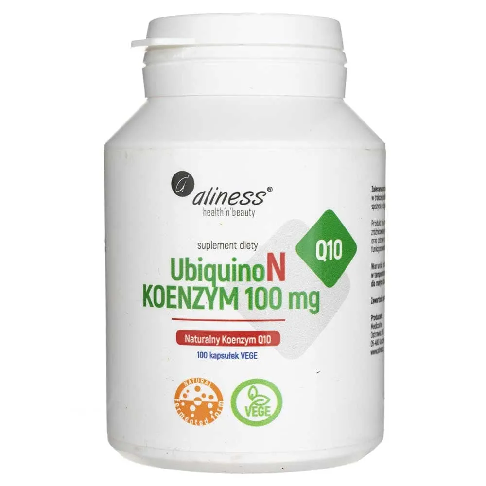 Aliness UbiquinoN coenzima Q10 natural - 100 Cápsulas Vegetales