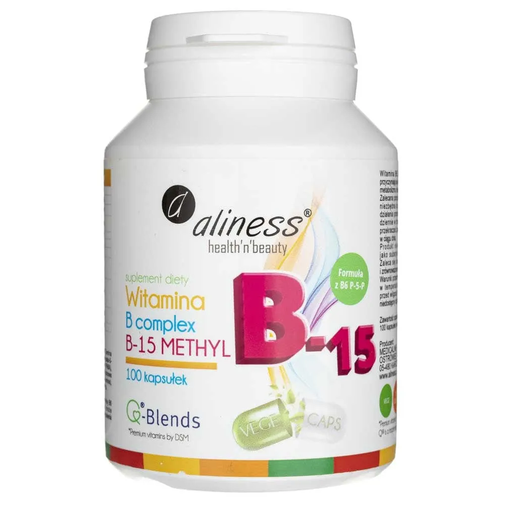 Aliness Vitamina B Complejo B-15 Metil - 100 Veg Cápsulas