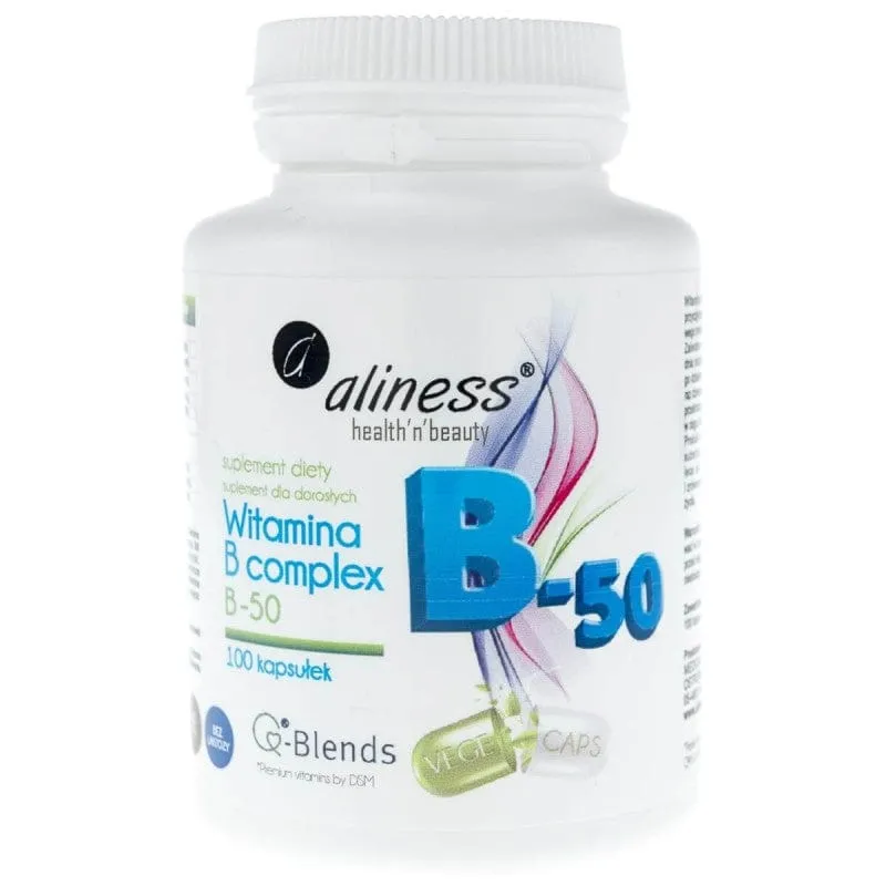 Aliness Complejo vitamínico B B-50 - 100 cápsulas vegetales