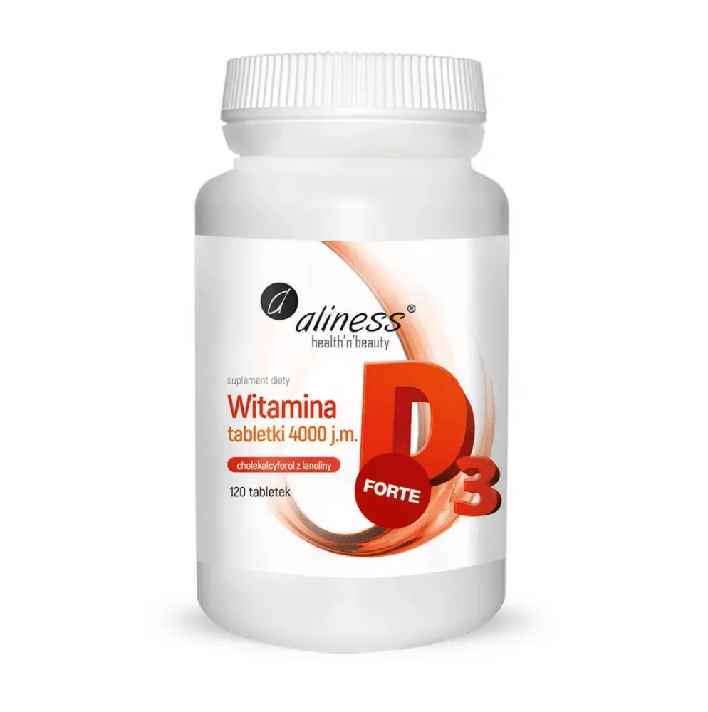 Aliness Vitamina D3 FORTE 4000 UI - 120 Tabletas