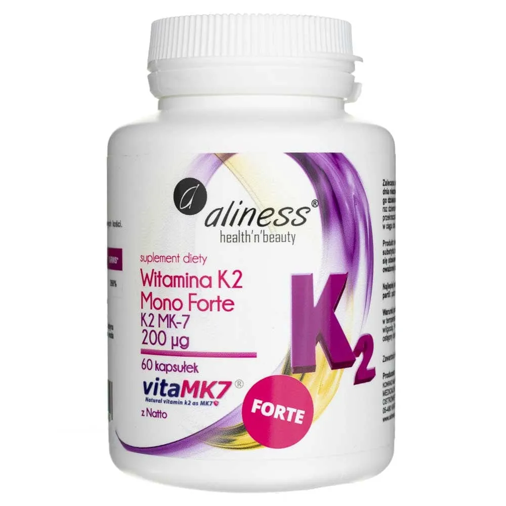Aliness Vitamina K2 Mono FORTE MK-7 200 mcg - 60 Cápsulas