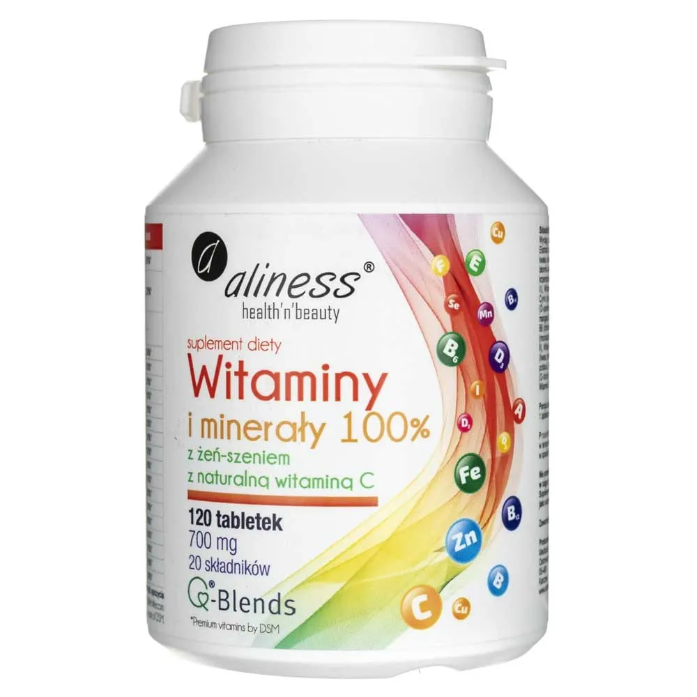 Aliness Vitaminas y minerales 100% - 120 Tabletas