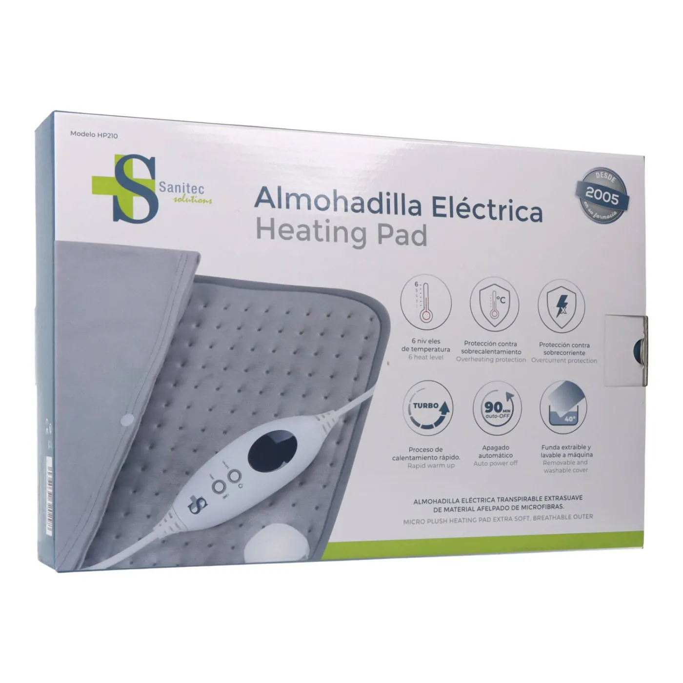 Almohadilla Electrica Sanitec Mod Hp210