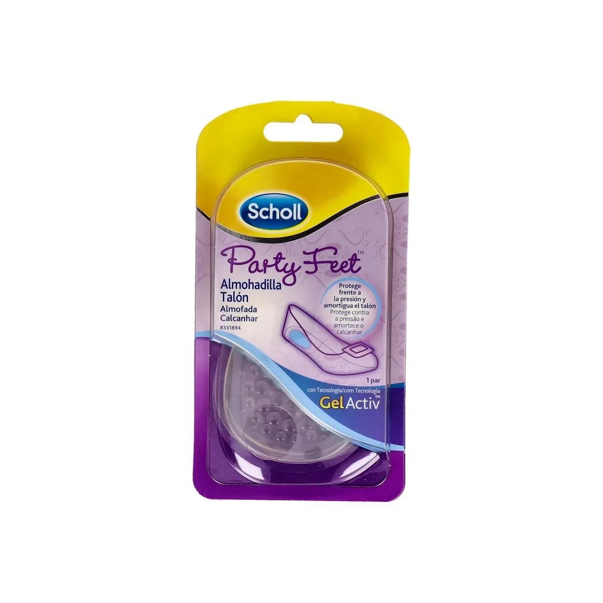 Almohadilla Scholl Party Feet Talon Gelactiv 2 Unidades