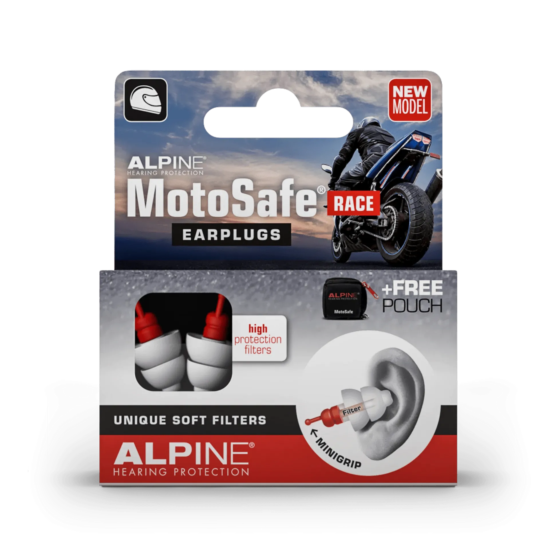 Alpine Tapones MotoSafe Race para motoristas