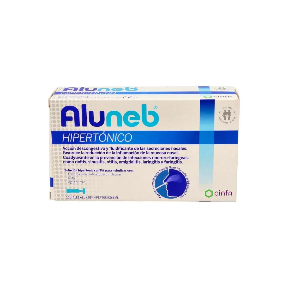 Aluneb Hiperotonico 20 Viales 5 Ml