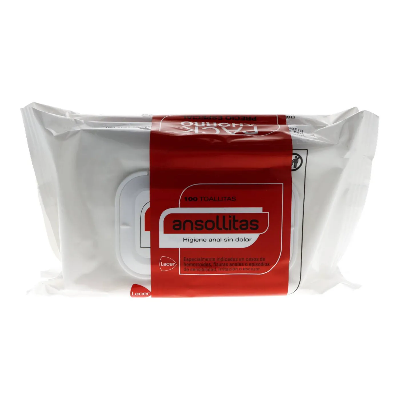 Ansollitas Toallitas Higiene Anal 50 + 50 Unidades Promo