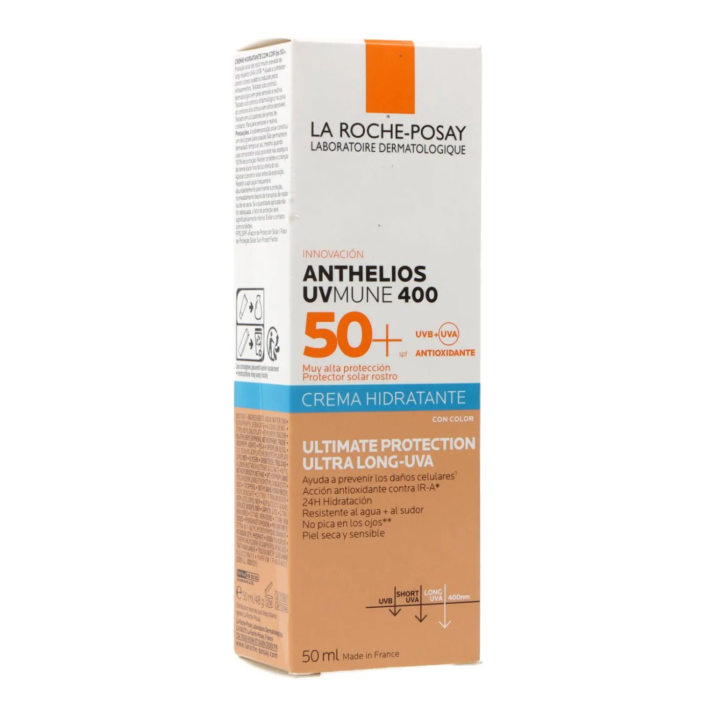 Anthelios Uvmune 400 Spf50 Crema Con Color 50 ml