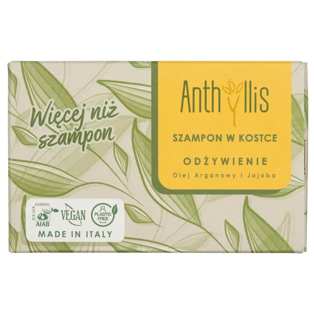 Anthyllis Champú Nutritivo en Barra, Aceite de Argán y Jojoba - 80 g
