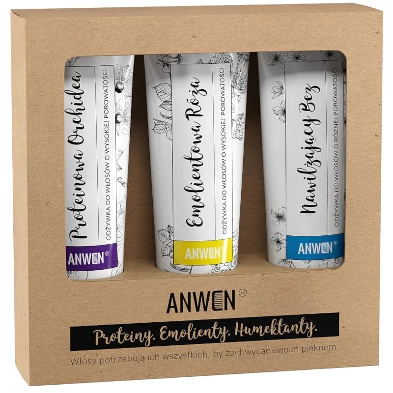 Anwen Set de 3 Acondicionadores para Alta Porosidad - 3 x 100 ml
