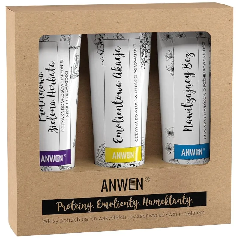 Anwen Set de 3 Acondicionadores para Porosidad Baja - 100 ml