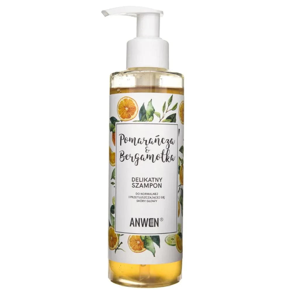 Anwen Champú para cuero cabelludo normal y graso Naranja y Bergamota - 200 ml