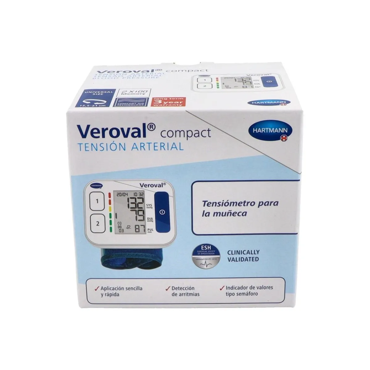 Aparato Tensiometro Dig Veroval Compact Muñeca