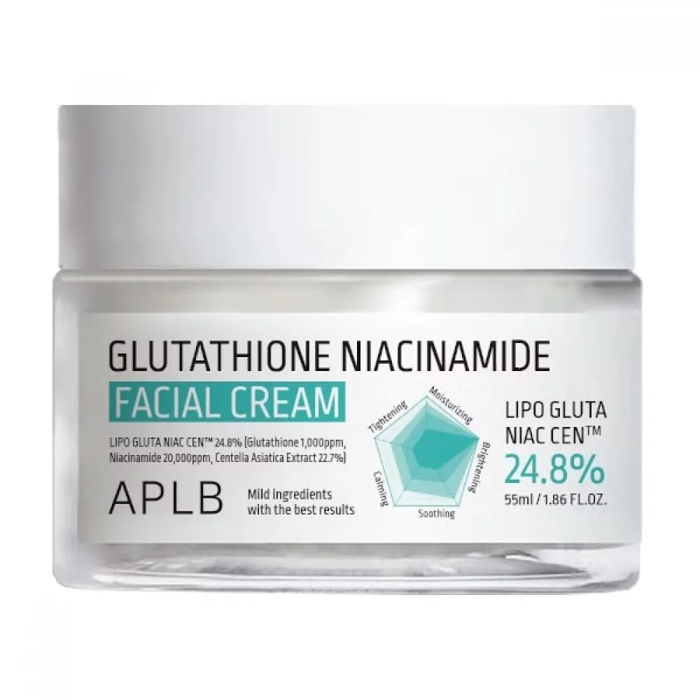APLB Crema facial hidratante con glutatión y niacinamida - 55 ml