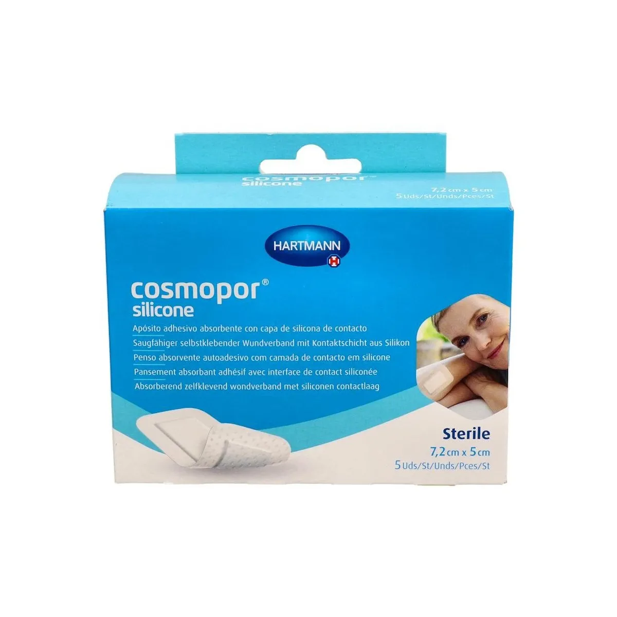 Aposito Cosmopor Silicone 5 U 7,2 X 5 Cm