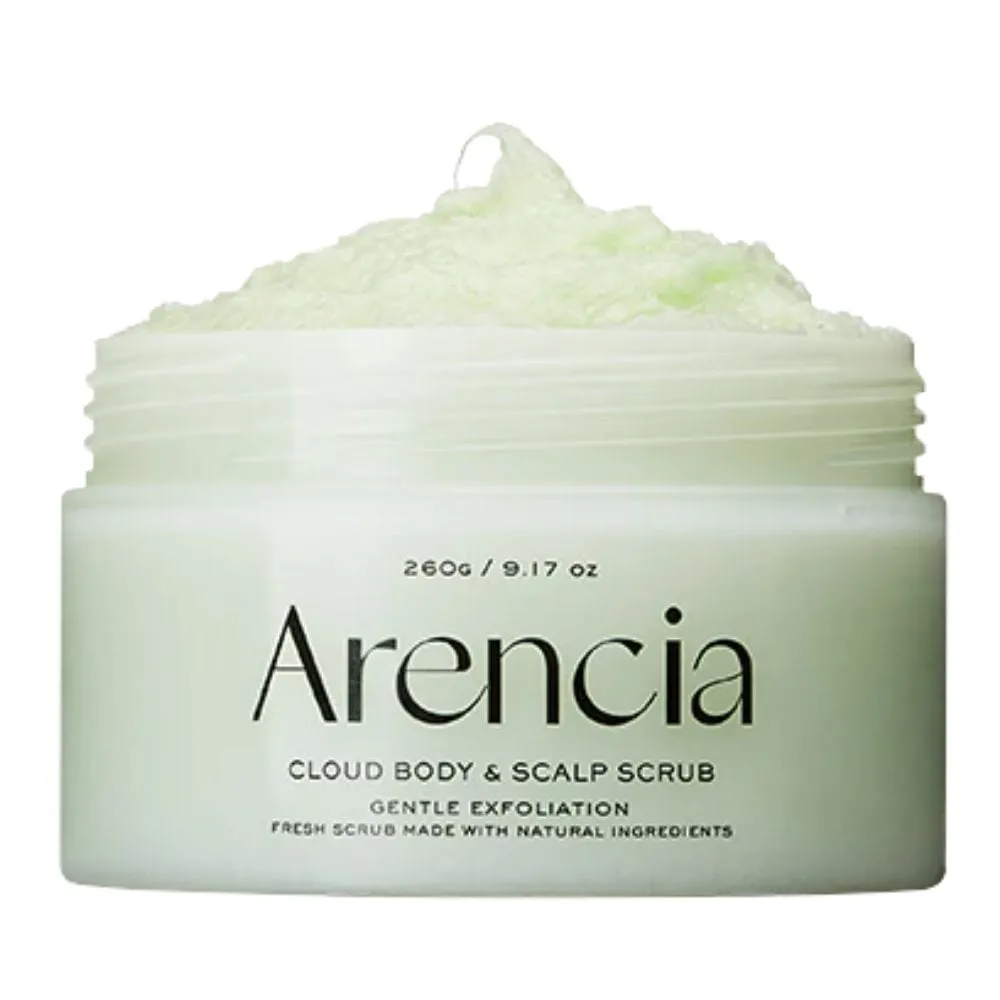 Arencia Fresh Cloud Exfoliante Cuerpo y Cuero cabelludo, Geranio y Prímula - 260 g