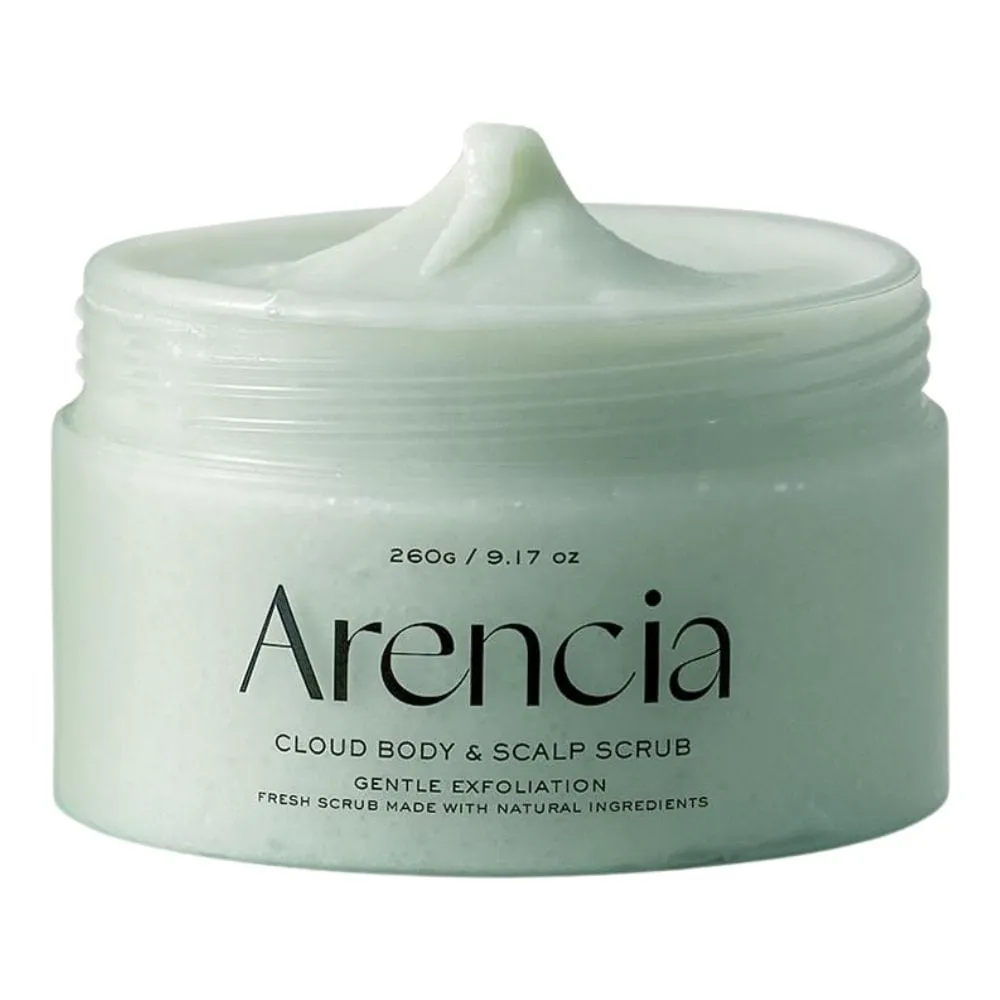 Arencia Fresh Cloud Exfoliante Cuerpo y Cuero cabelludo, Menta y Lirio - 260 g