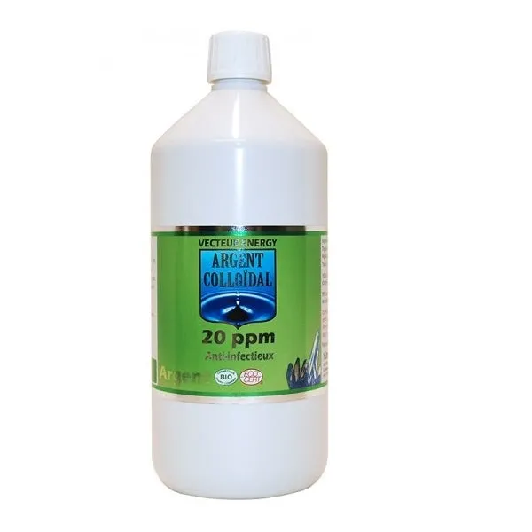 Plata coloidal 20ppm bio-1l-Vector Energy