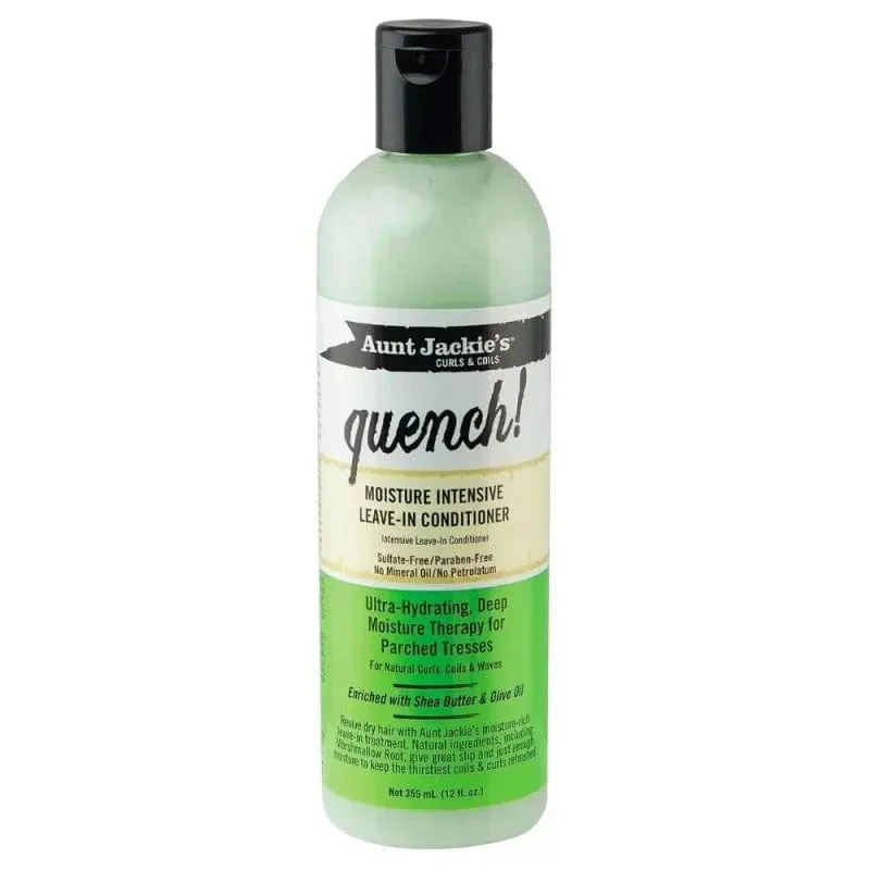 Acondicionador sin aclarado intensivo Quench Moisture Aunt Jackie's - 355 ml