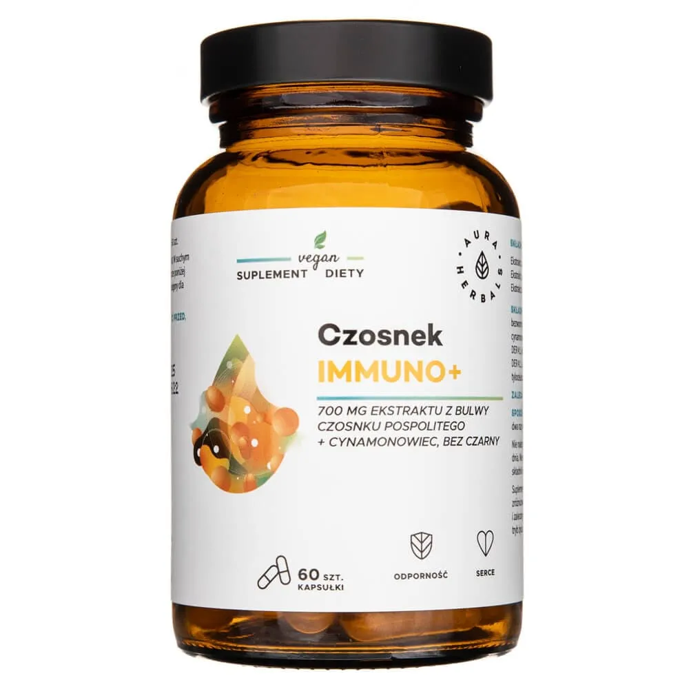Aura Herbals Ajo Immuno+ - 60 Cápsulas