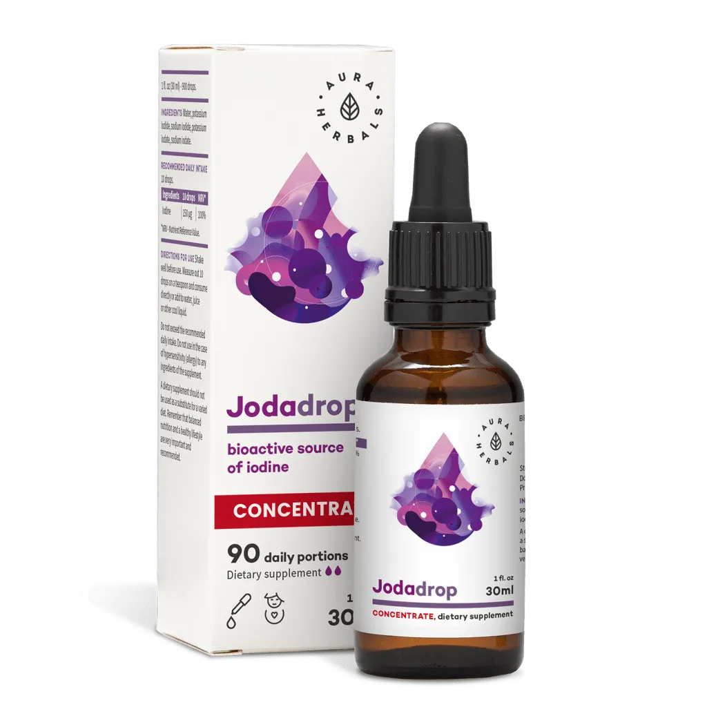 Aura Herbals Jodadrop - fuente bioactiva de yodo, concentrado, gotas - 30 ml