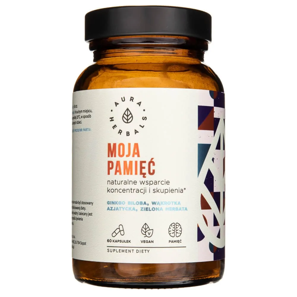 Aura Herbals Mi Memoria Concentración y Enfoque - 60 Cápsulas