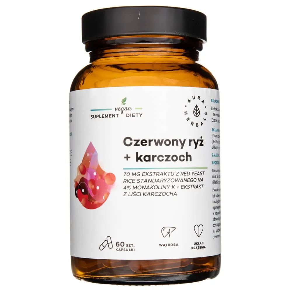 Aura Herbals Arroz Rojo + Alcachofa - 60 Cápsulas