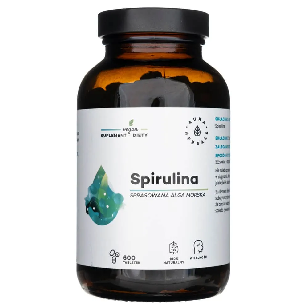 Aura Herbals Espirulina - 600 Tabletas