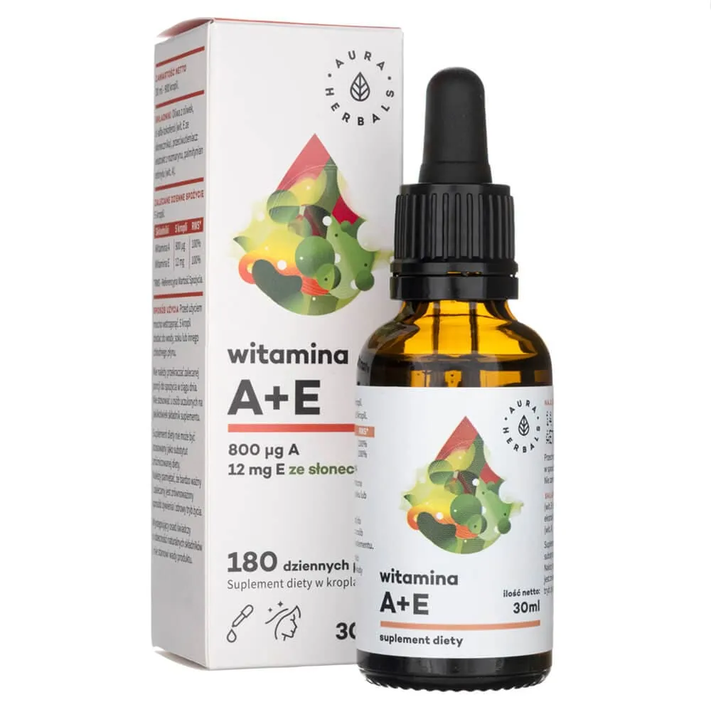 Aura Herbals Vitamina A + E gotas - 30 ml