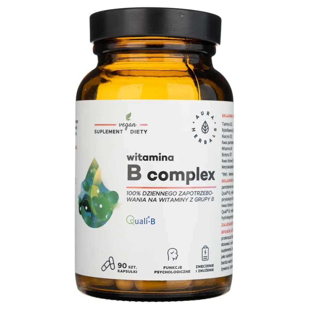 Aura Herbals Complejo Vitamínico B - 90 Cápsulas