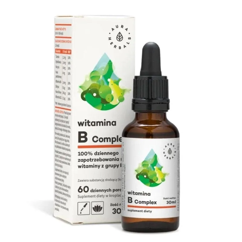 Aura Herbals Vitamina B Complejo, gotas - 30 ml