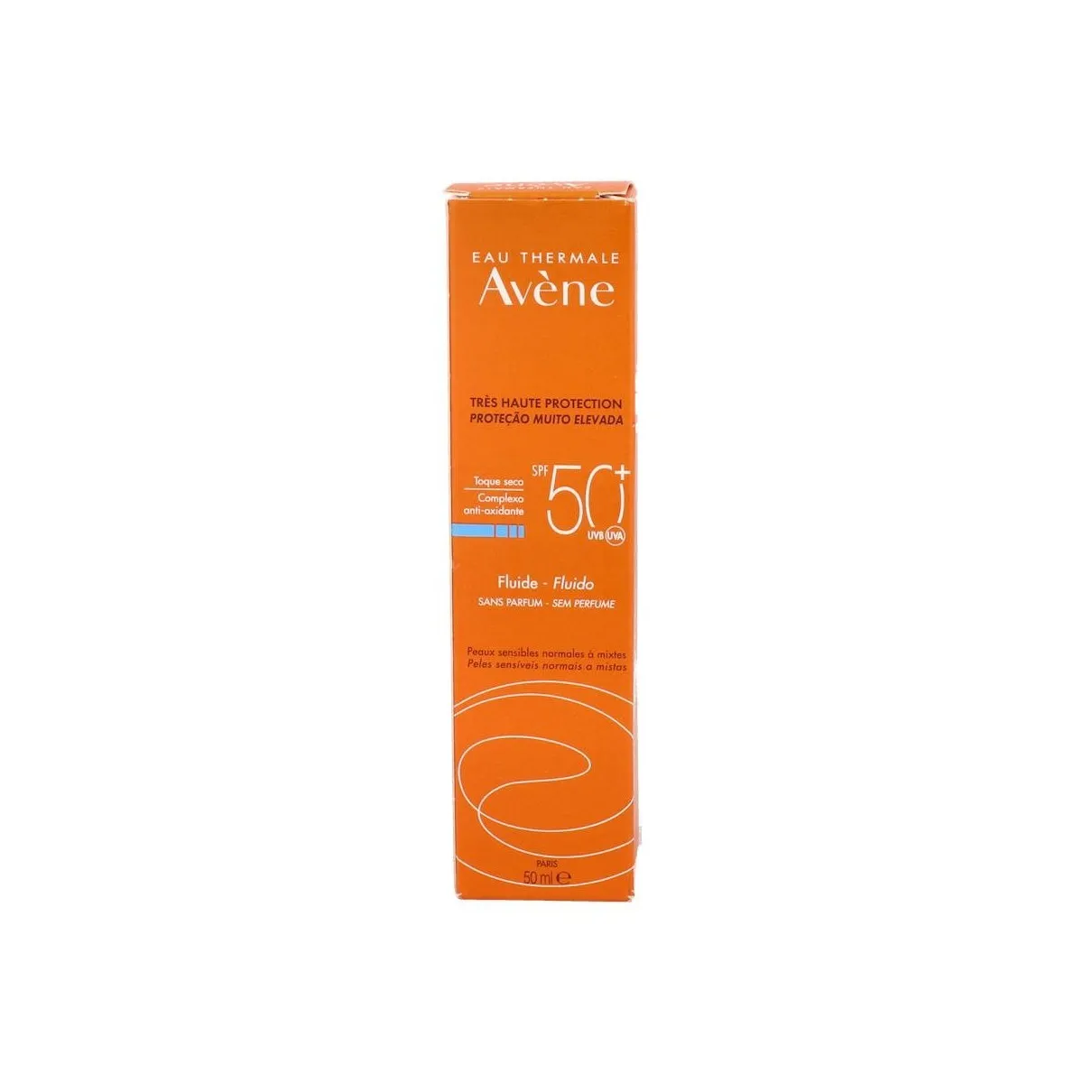 Avene Solar Fluido Muy Alta Protec S/Perf T/Seco Spf 50+ 50 Ml